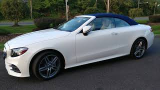 2019 POLAR WHITE MERCEDES BENZ E450 4MATIC CONVERTIBLE [upl. by Rintoul408]