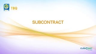 09 Subcontract [upl. by Irbua]