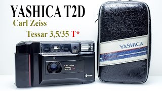 Yashica T2D AF Carl Zeiss Tessar f35 35mm [upl. by Chatav]