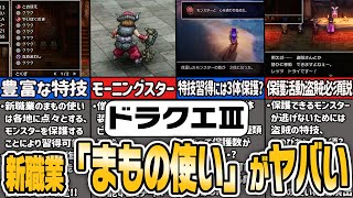 【ドラクエ３HD2D】ゲームバランスが崩壊！？新職業「まもの使い」を徹底解説【ゆっくり解説】 [upl. by Wilone]