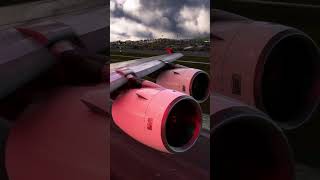 Turkish Airlines Airbus A380 Arrival at Istanbul Wing View [upl. by Gunther]