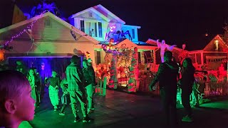 All the Best Halloween Yard Displays of 2023 Neighborhood Tours of Yard Haunts and Animatronics [upl. by Bettye]