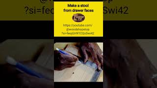 How to make a stool from drawer faces woodworking Woodworker howto [upl. by Mendy]