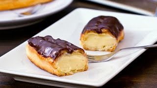 Vanilla Eclairs Recipe [upl. by Tommy]