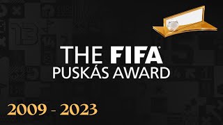 FIFA Puskas Awards 20092023  Goals [upl. by Anyad]