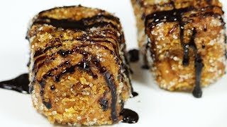 How To Make Churro French Toast Sticks Recipe  Snacks Recipes  Live food [upl. by Idnam]