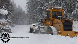 Ljungby Maskin L10 Wheel loader with Vplow  spetsplog [upl. by Nhguahs]