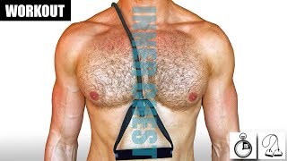 QUICK RESISTANCE BAND INNER CHEST WORKOUT [upl. by Alyson673]