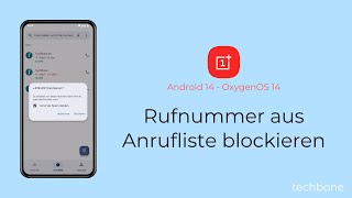 Rufnummer aus Anrufliste blockieren  OnePlus Android 14  OxygenOS 14 [upl. by Cate66]