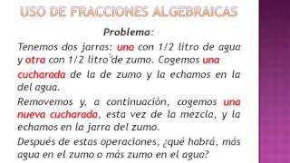 Una aplicación de las fracciones algebraicas [upl. by Eylrahc857]