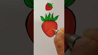 Satisfying art 🍓🍓creativeartcreativitytrendingshortsyoutubeshortspaintingbrushpaintingart [upl. by Ojahtnamas]