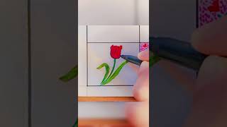 Red rose painting painting fypシ゚viral shortsvideo youtuber subscribe shorts rose [upl. by Clift]