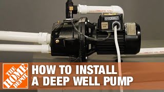 Deep Well Pump  Everbilt Jet Well Pump Installation  The Home Depot [upl. by Materse]