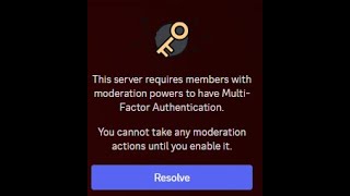 FIX This server requires members with moderation powers to have MultiFactor Authentication [upl. by Solahcin]