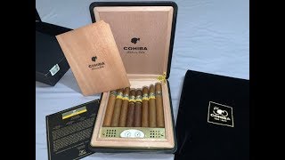 CUBAN CIGARS  COHIBA TRAVEL HUMIDOR  BEHIKE 56  PIRAMIDES EXTRA SIGLO VIGENIOS [upl. by Carlie]