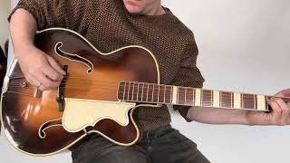 1952 Hofner 457S archtop Guitar Demo [upl. by Deste617]