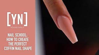 How to Create the Perfect Coffin Nail Shape [upl. by Attesoj]