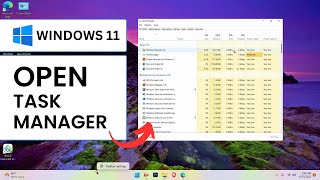 How to Access Task Manager on Windows 11  Windows Task Manager on DesktopLaptop [upl. by Yluj]