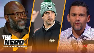 Torry Holt on Rams expectations Aaron Rodgers missing camp is ‘unacceptable’  NFL  THE HERD [upl. by Aratahc]