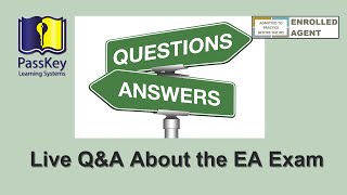 Live QampA About the EA Exam Should I Take the 3 Exam Parts in Order [upl. by Akeinahs741]