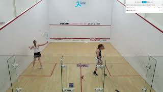 Lucy Turmel  Marie Stephan England vs France  ESF European Team Squash Championships 2023 [upl. by Darej]