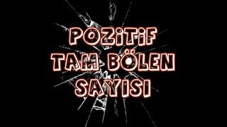 Pozitif Tam Bölen Sayısı [upl. by Sidnak]