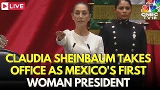 Claudia Sheinbaum Swearingin LIVE Mexicos First Female President Sheinbaum Inauguration  N18G [upl. by Tattan]