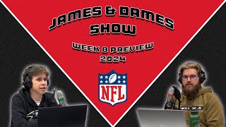 NFL Week 8 202425 Preview  The James amp Dames Show [upl. by Dorinda]