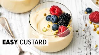 Homemade CUSTARD RECIPE  Super Easy To Make [upl. by Xenophon602]