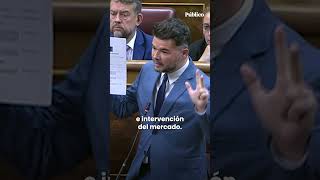 Rufián a la ministra de Vivienda quotEntre capullos y gaviotas nos toman por idiotasquot [upl. by Grenier329]