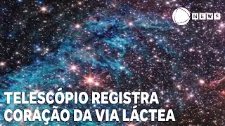 Telescópio James Webb registra coração da Via Láctea [upl. by Ahsikrats2]