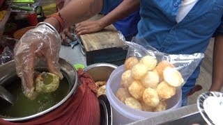 Sri Balaji Chat Center  Most Hygienic Panipuri  4 Piece  10 rs  Street Food Chennai [upl. by Yelsnya483]