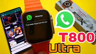 How To Get WhatsApp Messages In T800 Ultra Smartwatch  WhatsApp In T800 Ultra Smartwatch [upl. by Airt]