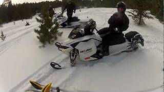 2012 SkiDoo Freeride 800 R ETEC wheelie gone wrong [upl. by Ellertnom219]