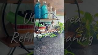 Utility Area cleaning refill kitchen organization home shorts minivlog homedecor storage [upl. by Orecul]