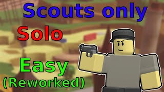 Beating the new reworked easy mode with scouts only [upl. by Amando]