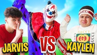 Fortnite CLOWN PRANK on MindofRezs Little Brother FaZe Jarvis Vs Kaylen [upl. by Edd]