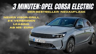 3 Minuten Opel Corsa Electric 2023  Erster Test des preiswerten EModells [upl. by Genvieve56]