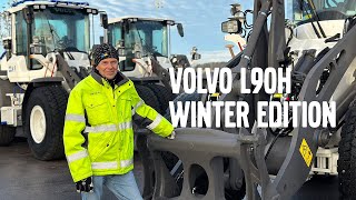 Volvo L90H Winter Edition med hyttfjädring  en hjullastare med extra allt [upl. by Eybba]