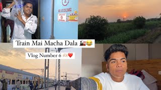 Way to  Part  1 😂 long train journey with friends 🚂 youtube dailyvlog traintravel friends [upl. by Hedvah]