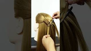 Beautiful Ponytail Tutorial hairstyle foryou youtubeshorts shortvideo shortsfeed shorts fyp [upl. by Asseret]