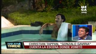 Christian Tappan nos relata la escena donde vomitó en el jacuzzi [upl. by Tai621]