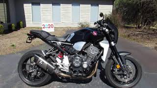 2018 Honda CB1000R Full Akrapovic exhaust Rapid Bike EVO Module [upl. by Seltzer]