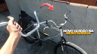 COMPREI um NOVO GUIDÃO de MOTO pra bike MONTADINHA aro 26 😍😱 [upl. by Ahseinaj]