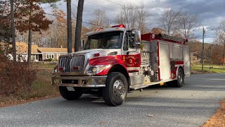 Haverhill Corner Fire Department Responding  Tanker 3 [upl. by Froh]