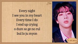 JIN Yours JIRISAN OST Part 4 Easy Lyrics [upl. by Barboza]