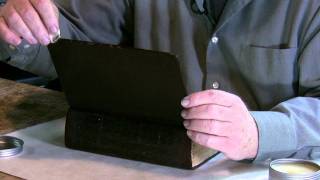 Bookbinders Dressing  Leather care tips and instruction [upl. by Sayers245]