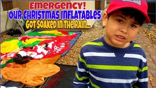 Emergency Our Christmas Inflatables Got Soaked In The Rain [upl. by Liryc]