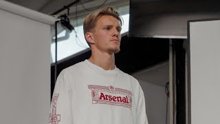 BEHIND THE SCENES  Arsenal x Aries  Odegaard Russo Rice Saka amp Mead [upl. by Zaneski127]