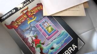 Retro Unboxing KINGS QUEST 2 ATARI ST [upl. by Eylhsa]